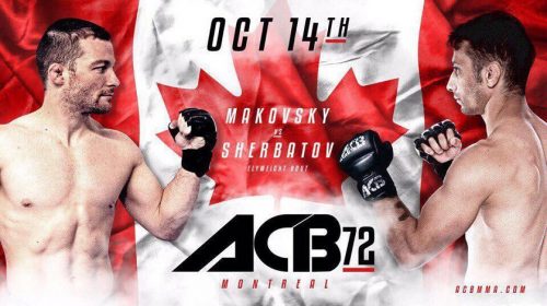 ACB 72 - Zach Makovsky vs. Yoni Sherbatov Free Live Stream