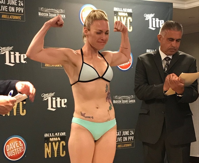 Heather Hardy, Bellator 185 weigh-in stream