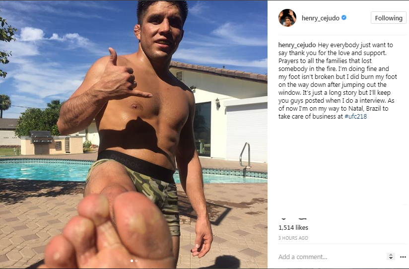 Henry Cejudo fire