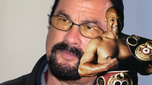 68-year old George Foreman challenges 65-year old Steven Seagal to fight