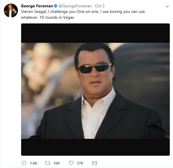 George Foreman tweet