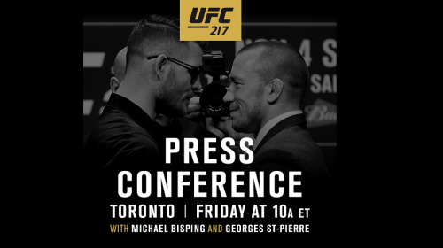 WATCH: UFC 217: Bisping vs St-Pierre Press Conference - 10 A.M EST