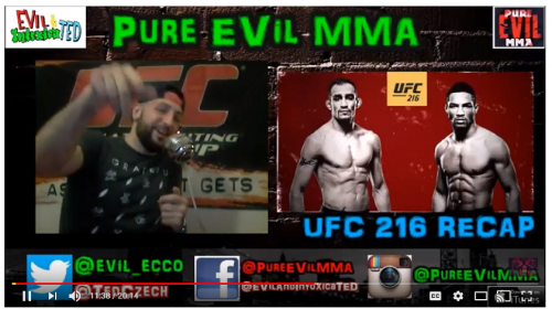 UFC 216 Post Fight Show - Pure EVil MMA Podcast