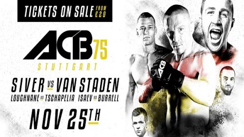 ACB 75 - Dennis Siver vs. Martin van Staden Free Live Stream