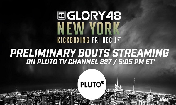 GLORY Partners with Pluto TV to Livestream Preliminary Bouts