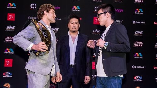 Ben Askren faces off with Shinya Aoki