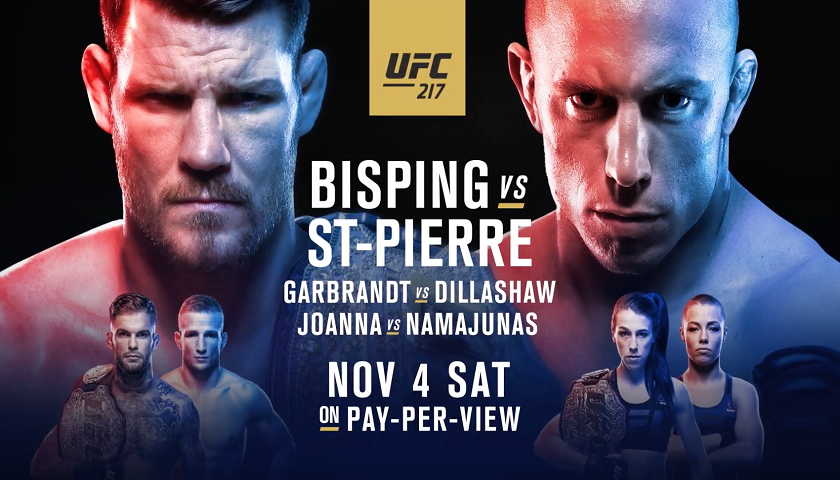 UFC 217, UFC 217 results