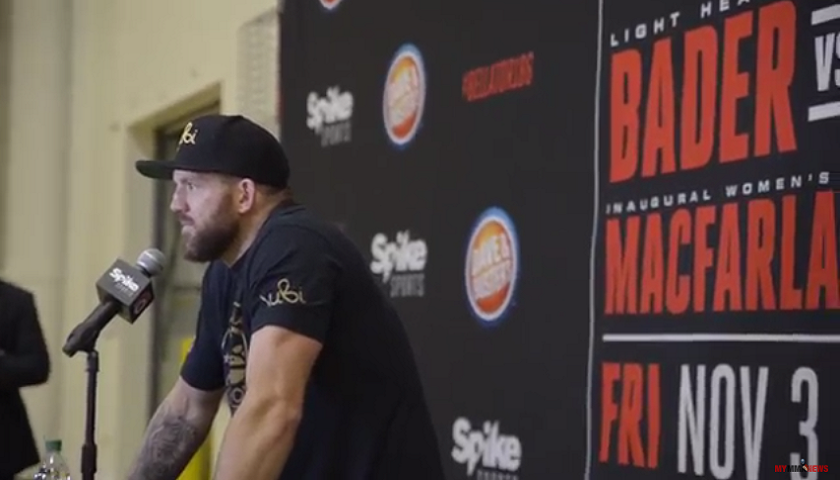 Ryan Bader, Bellator 186 post fight media scrum