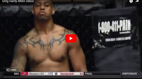 VIDEO: Greg Hardy, former NFL player, wins MMA debut by 1st round TKO