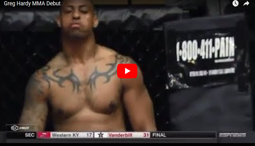 VIDEO: Greg Hardy, former NFL player, wins MMA debut by 1st round TKO