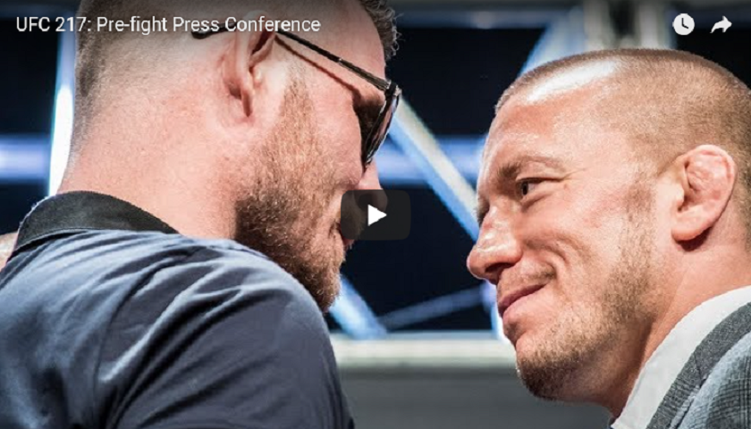 UFC 217 pre-fight press conference video