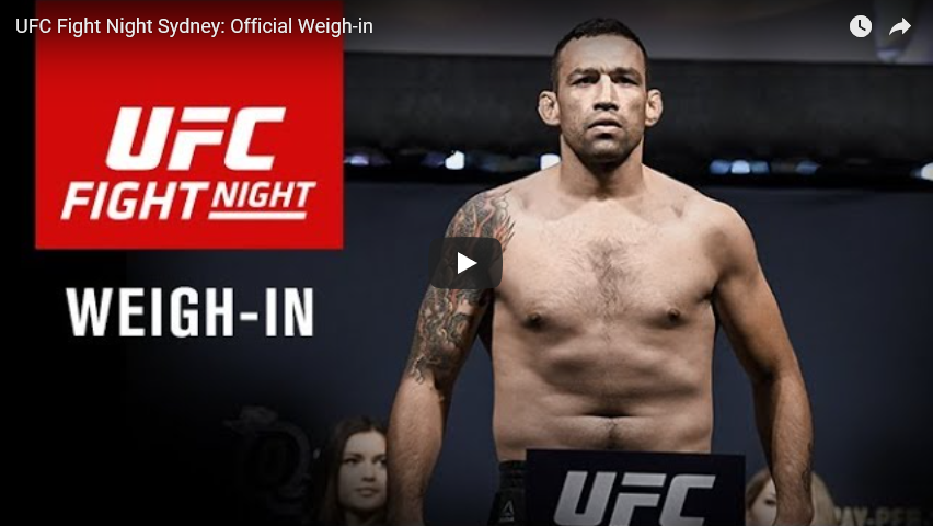 UFC Fight Night 121 weigh-in