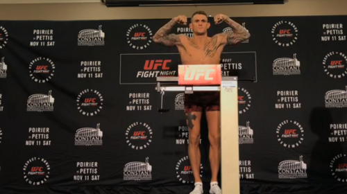 UFC Fight Night 120 weigh-in results - Pettis vs. Poirier