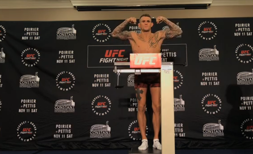 UFC Fight Night 120 weigh-in results - Pettis vs. Poirier