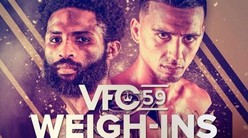 Weigh-In Results for Victory Fighting Championship VFC 59