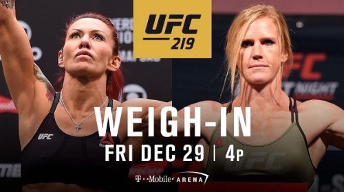 UFC 219 weigh-in results - Cyborg vs. Holm