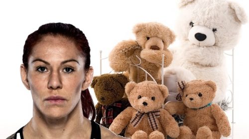 Cris Cyborg collecting teddy bears for children in Las Vegas hospital, deliver after UFC 219 title fight