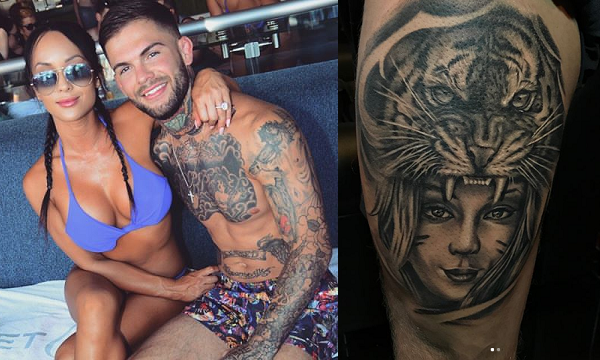 VIDEO: Cody Garbrandt gets wife's face tattooed on his leg.