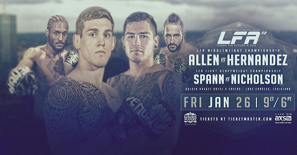 LFA 32 Results - Two Legacy Fighting Alliance titles are on the line