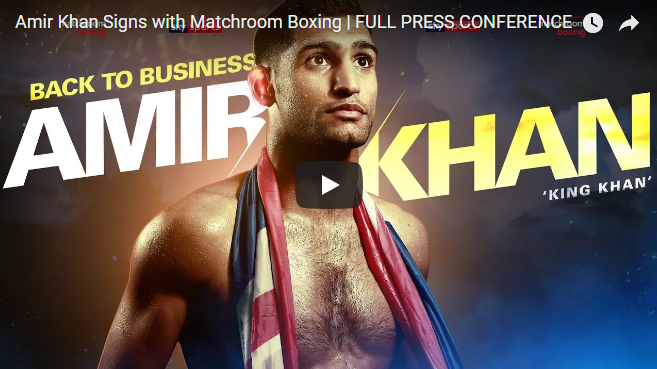 Amir Khan Signs with Matchroom Boxing | FULL PRESS CONFERENCE