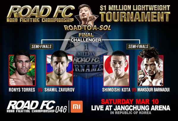 Xiaomi ROAD FC 046 - $1 Million Lightweight Tournament Semifinals Set