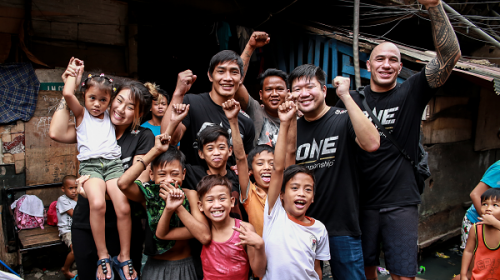 ONE Championship Global Citizen ambassadors visit youth in Tondo Area, Manila