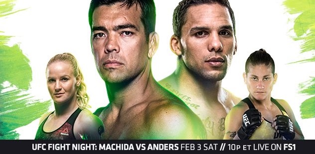Pic: Poster for UFC Fight Night 125: 'Machida vs Anders' on Feb. 3