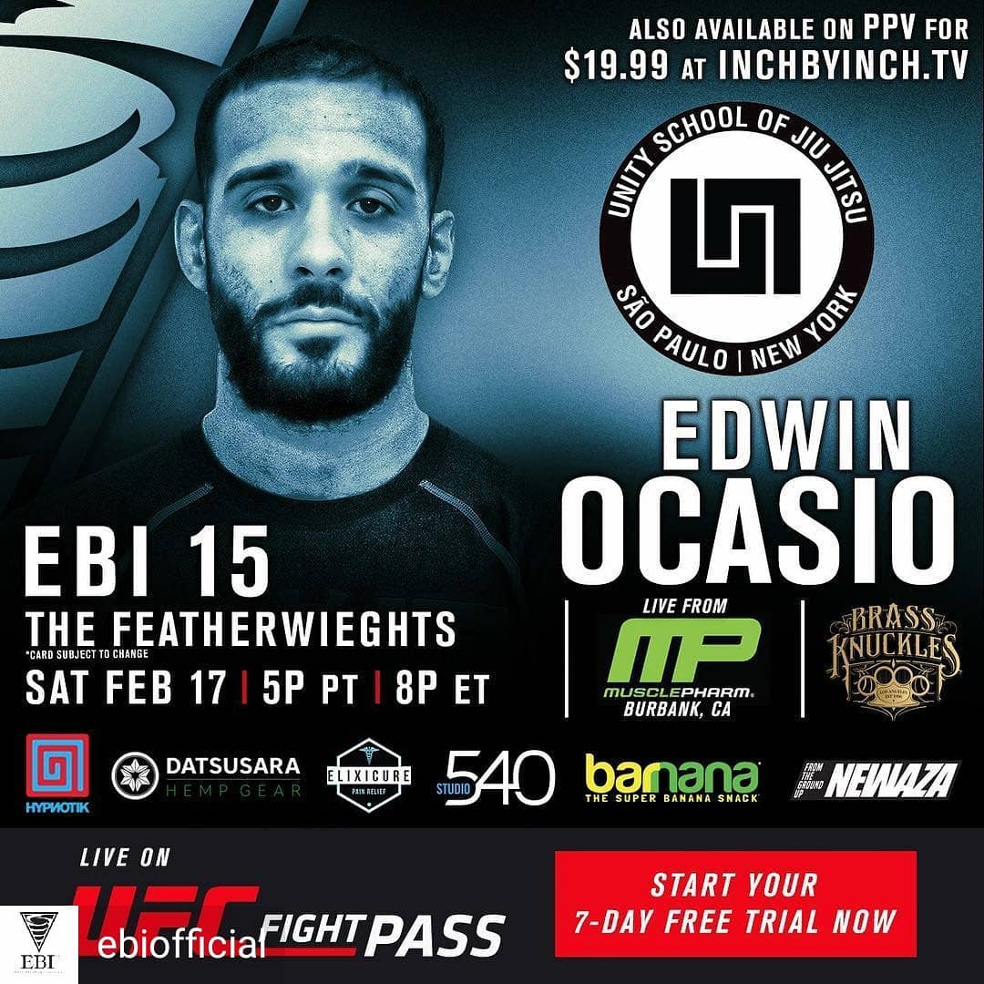 Edwin Ocasio, EBI 15, Eddie Bravo Invitational