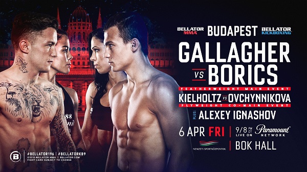 James Gallagher-Adam Borics Headlines Bellator 196 in Budapest, Hungary on April 6