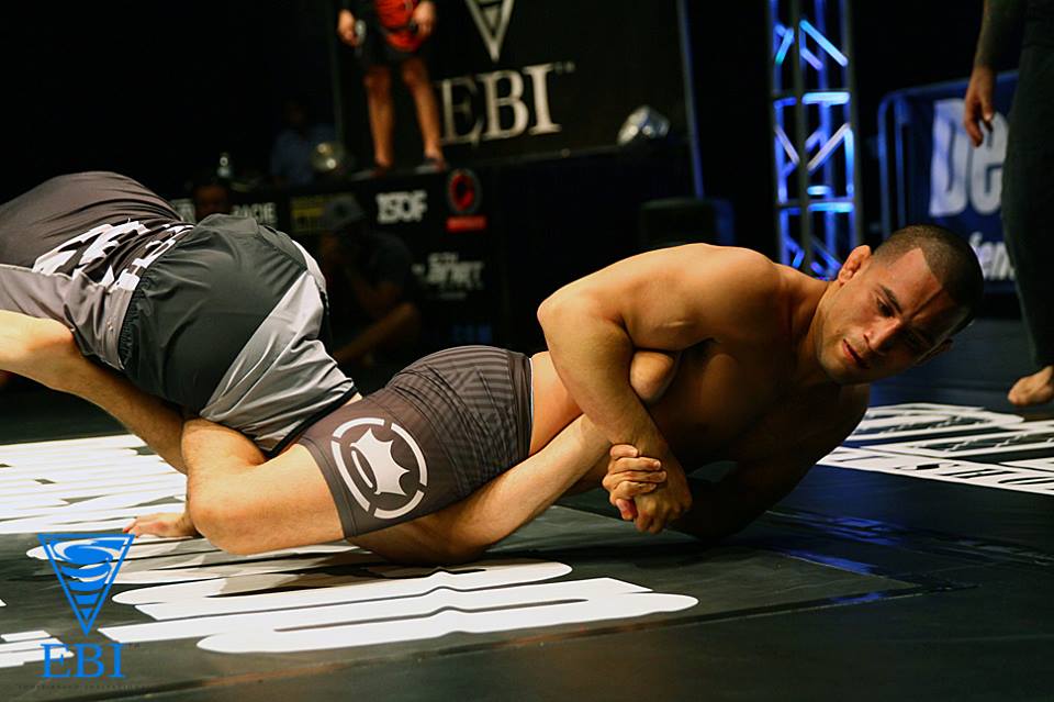 Joe Soto securing a heel hook submission at EBI 4