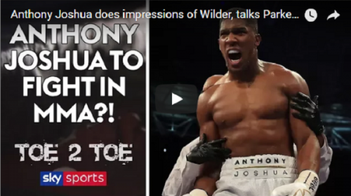 Anthony Joshua on MMA: Yeah man, I'd do it.