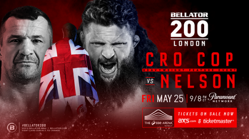 Mirko Cro Cop vs Roy Nelson Added to Bellator 200 in London on May 25