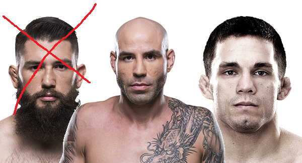 With Bryan Barberena injured, Ben Saunders in against Jake Ellenberger