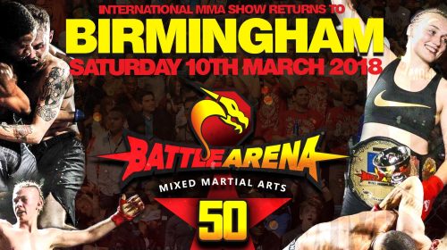 Watch the FREE replay of Battle Arena 50 from Birmingham, England