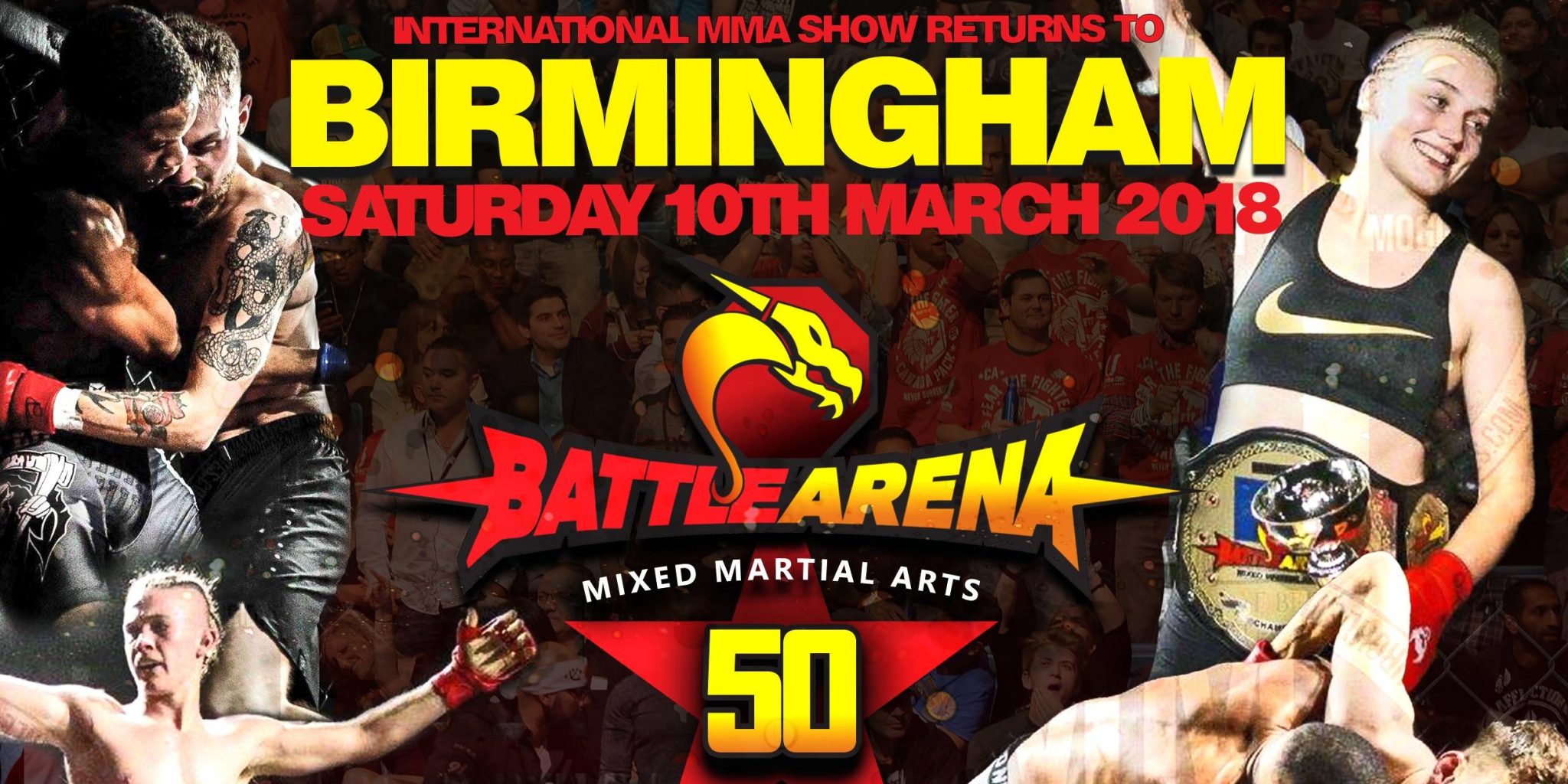 Watch the FREE replay of Battle Arena 50 from Birmingham England
