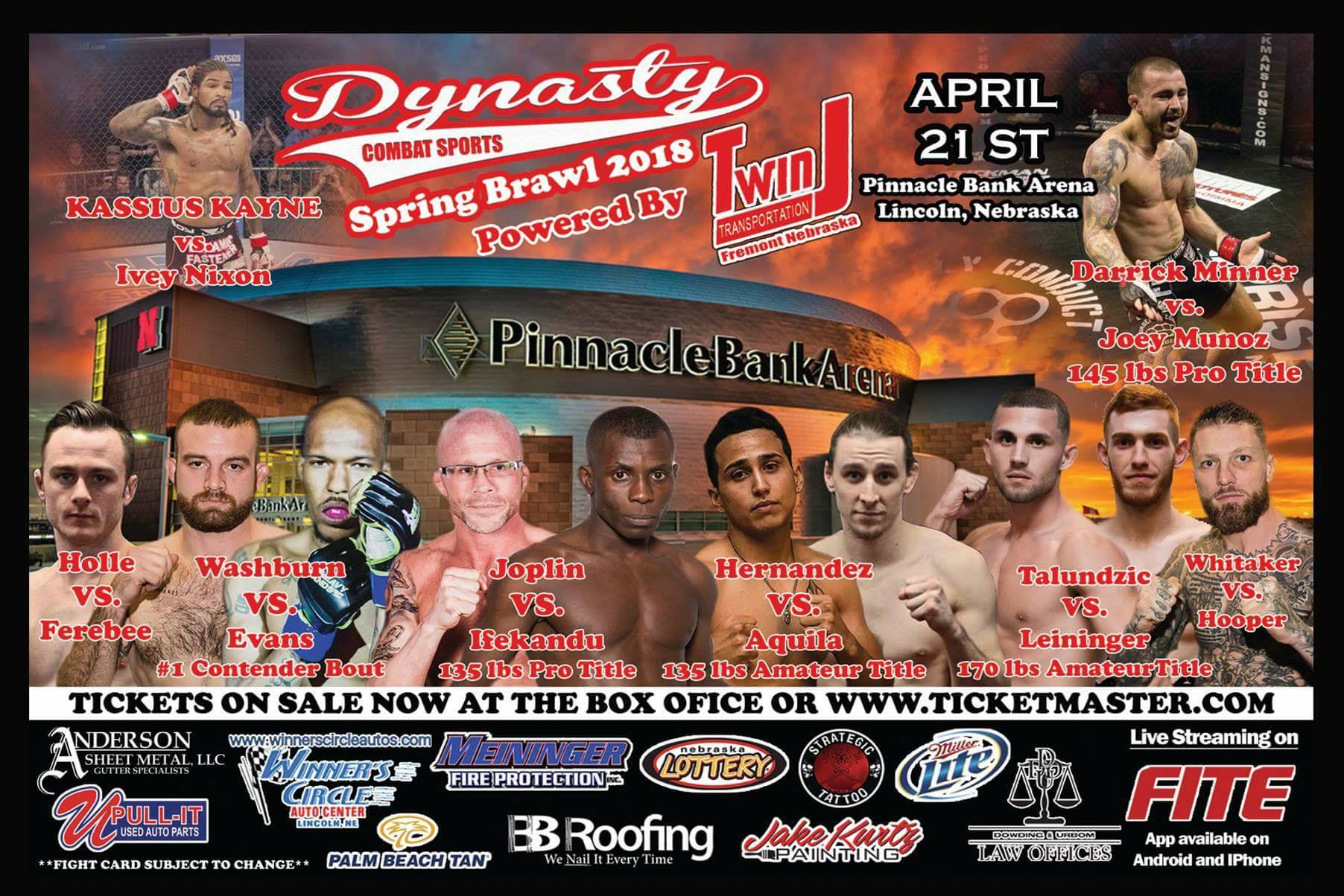 Dynasty Combat Sports 41 - Spring Brawl 2018 - Official PPV Live Stream