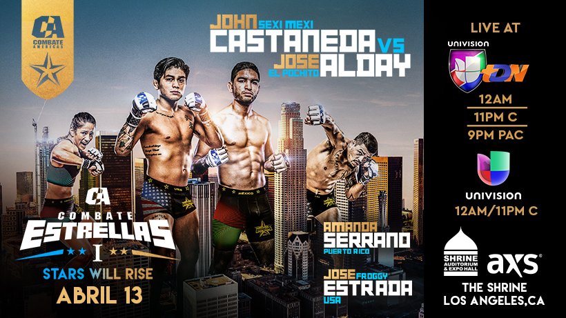 Combate Americas Announces New Main Event For First Live Univision Broadcast Friday
