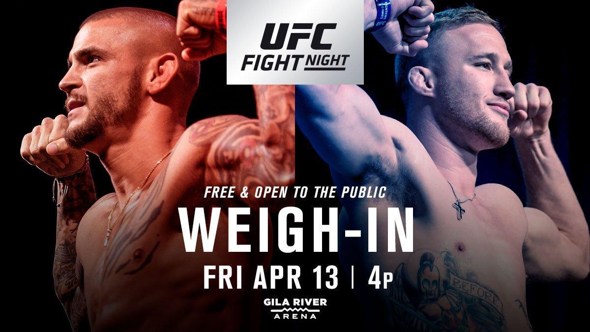 UFC on FOX 29 weigh-in results