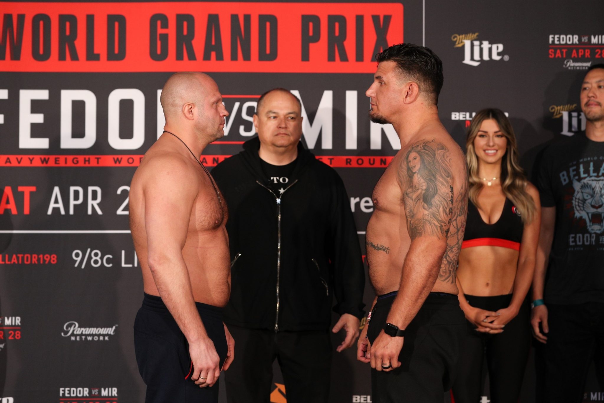 bellator 198 weigh-ins, Fedor, Frank Mir