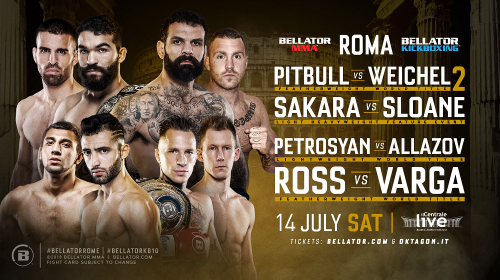 Bellator Hosts First-Ever Event in Rome on July 14