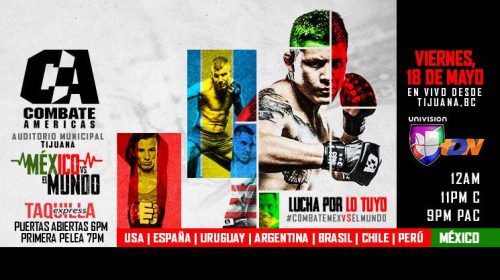 Combate Americas Announces Mexico vs. El Mundo in Tijuana on May 18