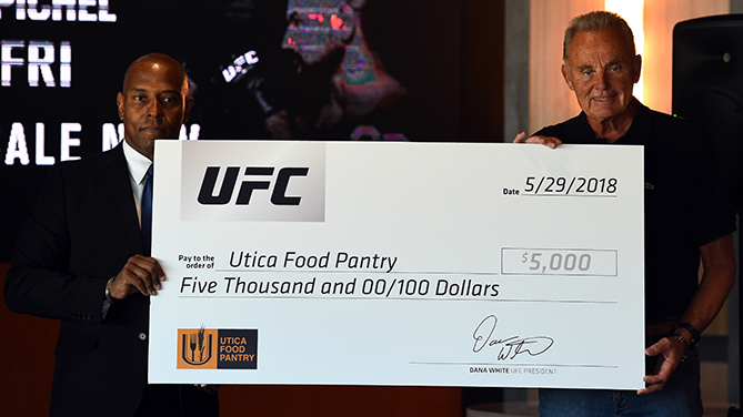 Charitable donation highlights UFC's upcoming Utica event