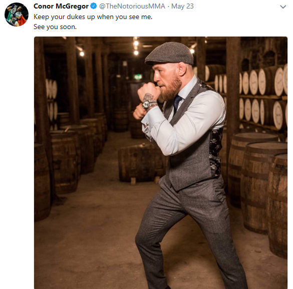 Conor McGregor tweet