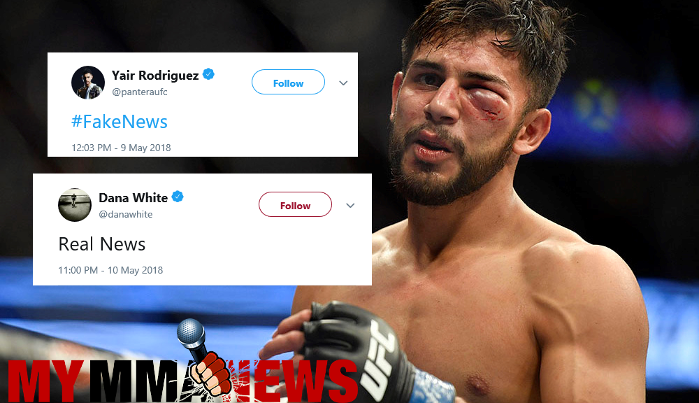 Yair Rodriguez cut by UFC after not accepting multiple fights