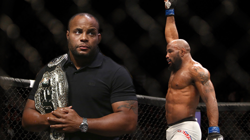 Yoel Romero and Daniel Cormier