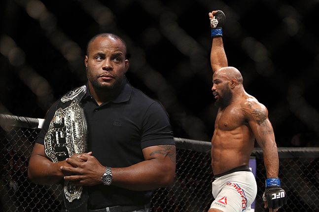 Yoel Romero and Daniel Cormier