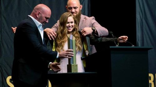 Ronda Rousey becomes first woman inducted into UFC Hall of Fame