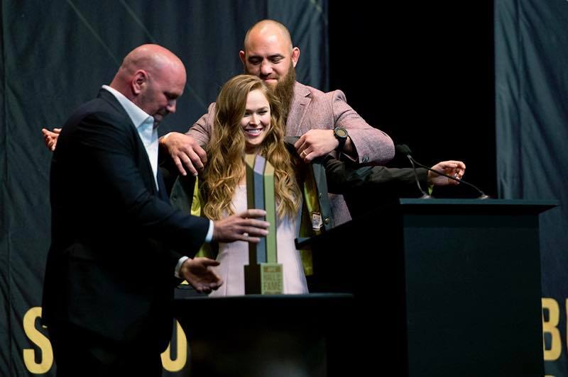 Ronda Rousey becomes first woman inducted into UFC Hall of Fame