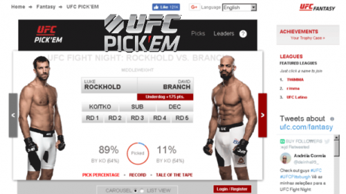 app, UFC Pick 'Em app