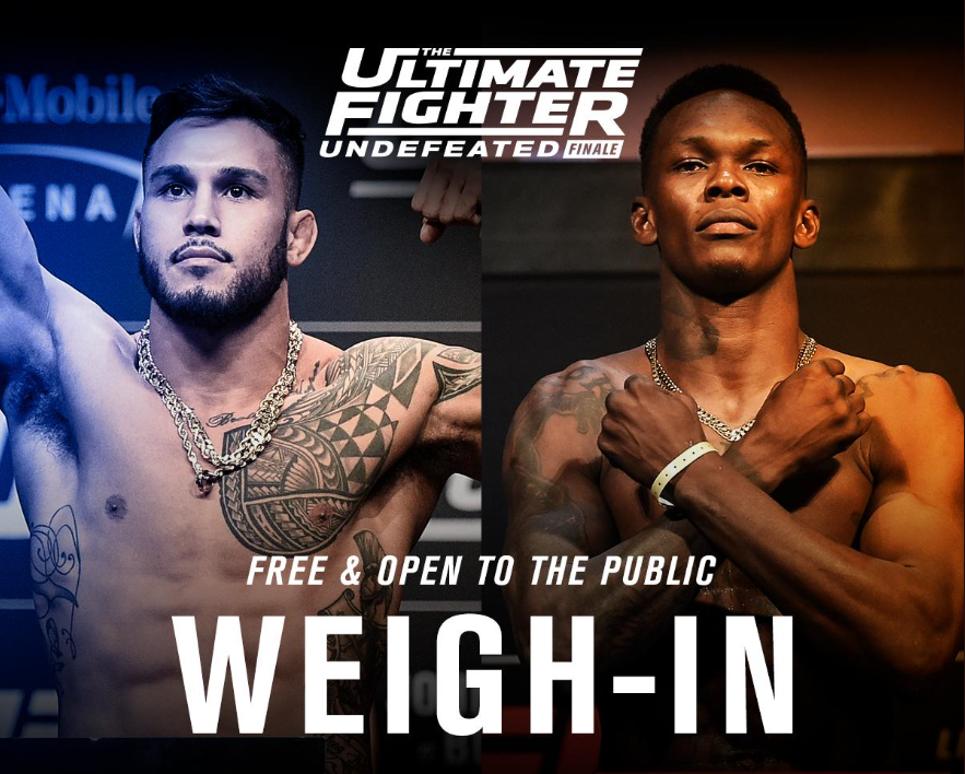 TUF' finale to feature Israel Adesanya, Las Vegan Brad Tavares, MMA UFC